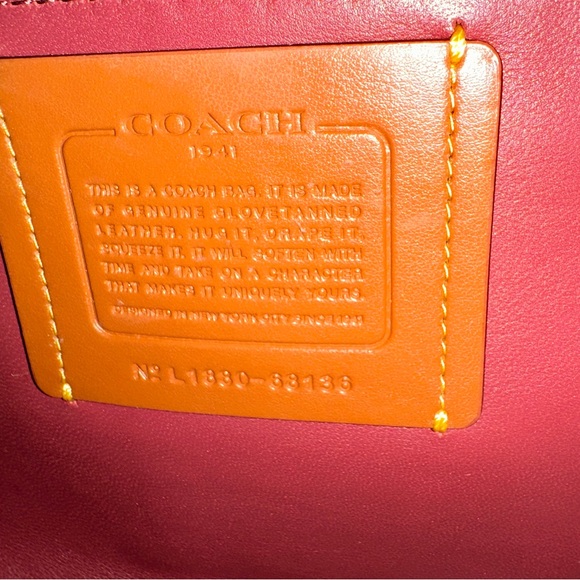 Coach 1941 Kisslock frame bag in oxblood - Picture 8 of 13